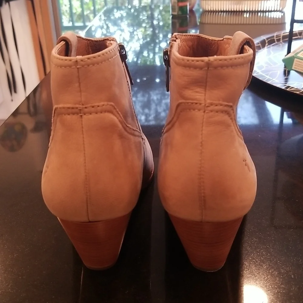 💕FRYE💕 Rory Bootie Ash Cowboy Ankle Western Boots Pointed Toe Leather 10 NWOT